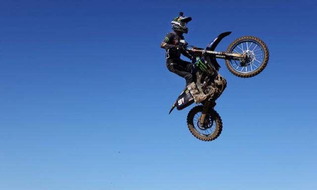 Manche Aktie steht vor dem Höhenflug. Im Bild: Der Schweizer Jeremy Seewer beim MXGP-Motocross-Rennen in Großbritannien. 