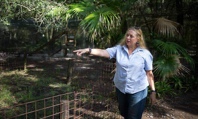 July 20, 2017, Tampa, FL, USA: Big Cat Rescue CEO Carole Baskin walks the property in Tampa in 2017. With the release of