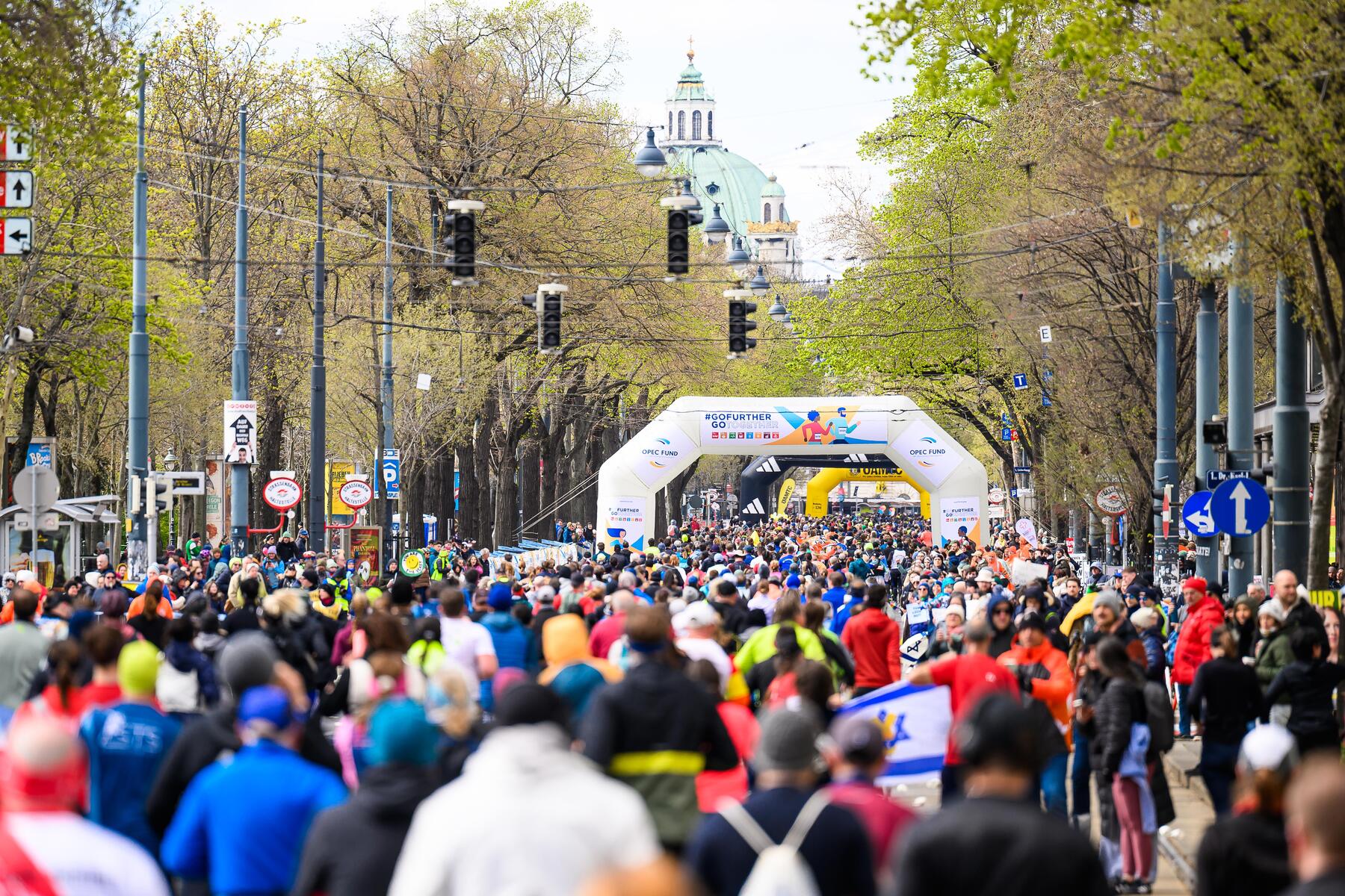 Wechselhaftes Wetter während des Vienna City Marathons