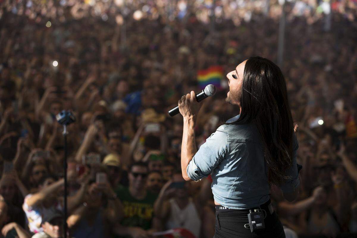 Ein Auftritt vor Tausenden bei der Gay Pride in Tel Aviv.