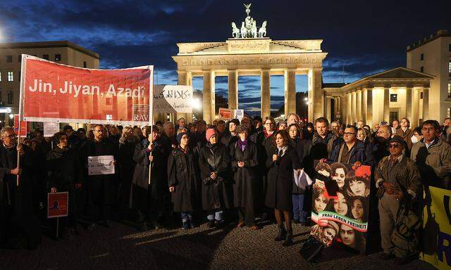 Archivbild einer Solidaritätskundgebung für die Proteste in Iran in Berlin.