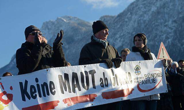 Protest gegen Kontrolle der Vignettenpflicht