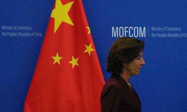 US-Handelsministerin Gina Raimondo ist dieser Tage zu Gast in Peking.