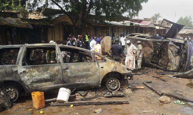 Angriff der islamistischen Terrorgruppe Boko Haram in Gombe, Nigeria