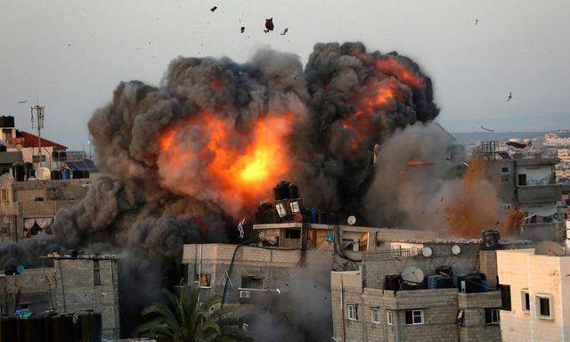 Feuerball in Gaza