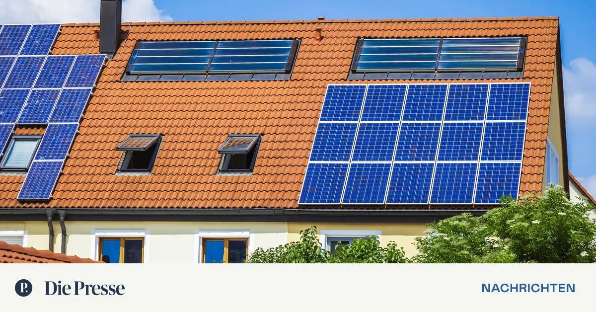 Kommt die Solarpflicht für alle neuen Dächer? | DiePresse.com