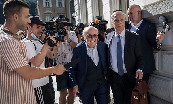 Sepp Blatter am Tag des Urteils beim Gericht in der Schweiz.