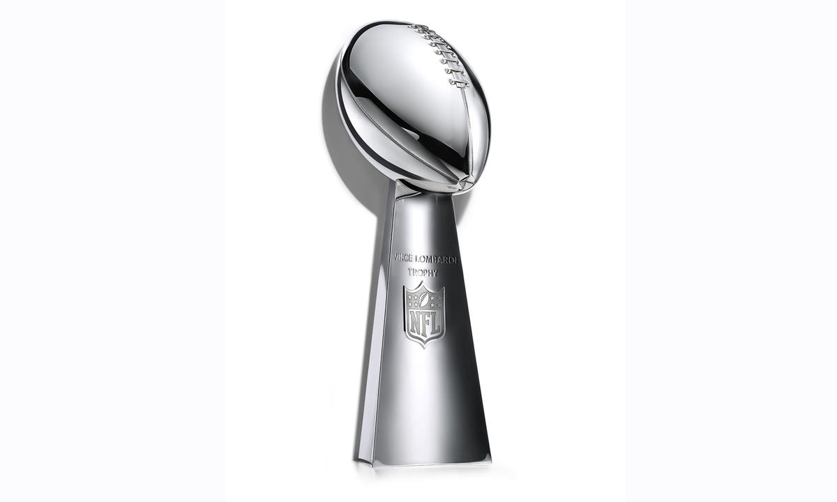 die Vince Lombardi Super Bowl-Trophäe