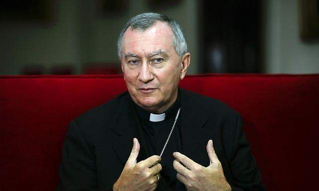 Vatican's new appointed Secretary of State Monsignor Pietro Parolin sepaks during an interview in Caracas