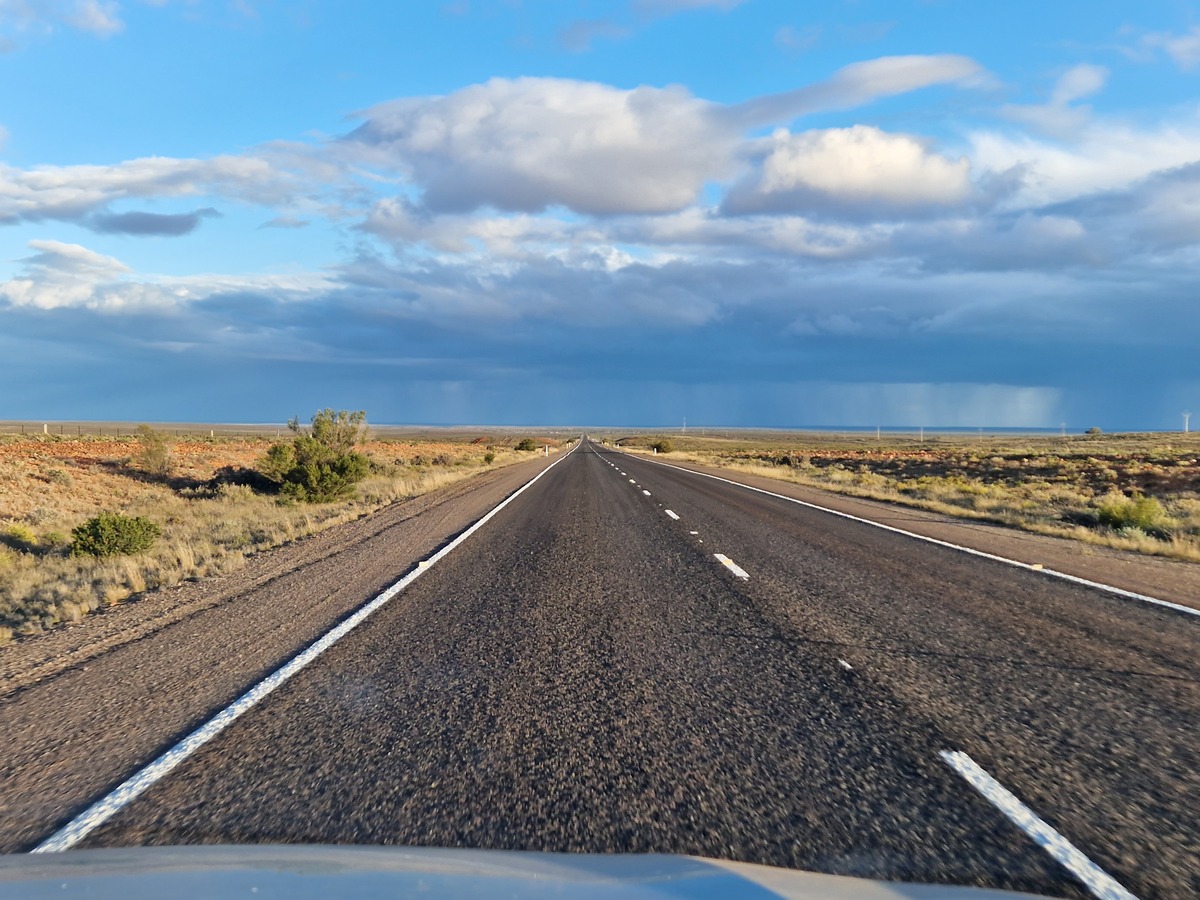 Das kann dann schon mal 300 Kilometer so aussehen.