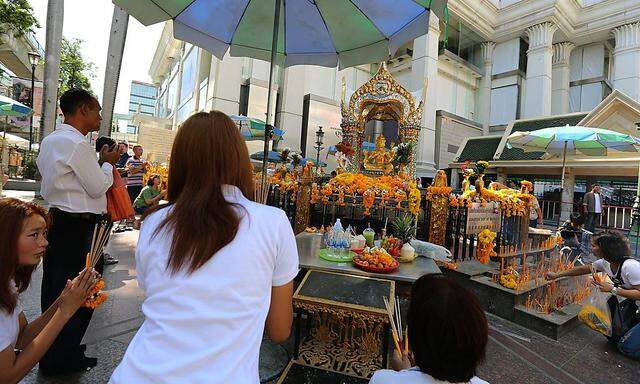 Der Erawan-Schrein in Bangkok ist nach dem Attentat wieder offen.