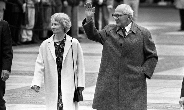 Erich Honecker und seine Frau Margot 