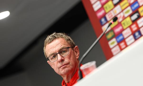 Teamchef Ralf Rangnick. 