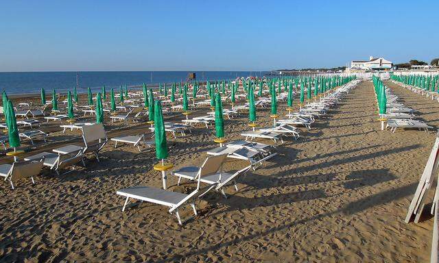 Strand in Lignano