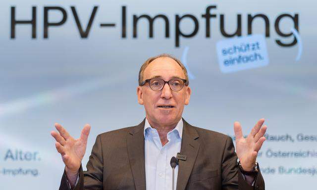 Gesundheitsminister Johannes Rauch präsentierte am Montag eine neue HPV-Kampagne.