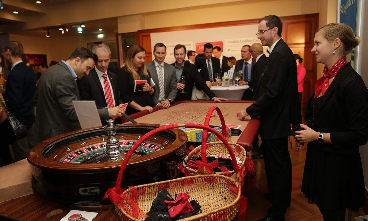 Gute Stimmung am Casinos Austria-Roulette-Tisch.