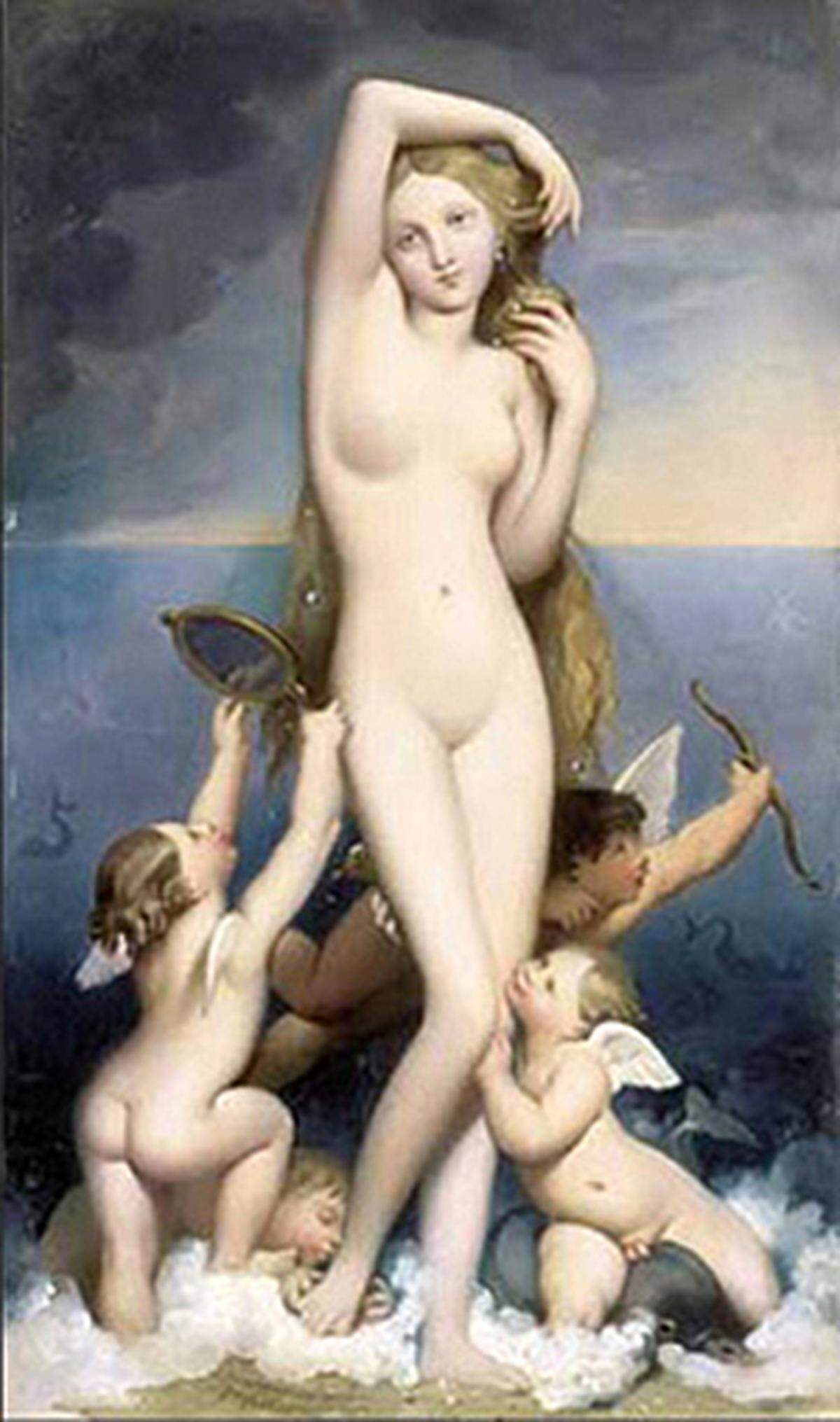 Die manipulierte Version von Ingres' "Venus Anadyomène"