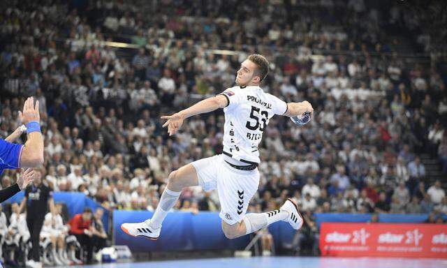 Österreichs Beitrag zum Weltklasse-Team des THW Kiel: Der 22-jährige Wiener Nikola Bilyk.