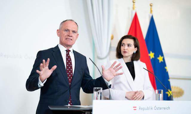 Innenminister Gerhard Karner (ÖVP) und Justizministerin Alma Zadic (Grüne)