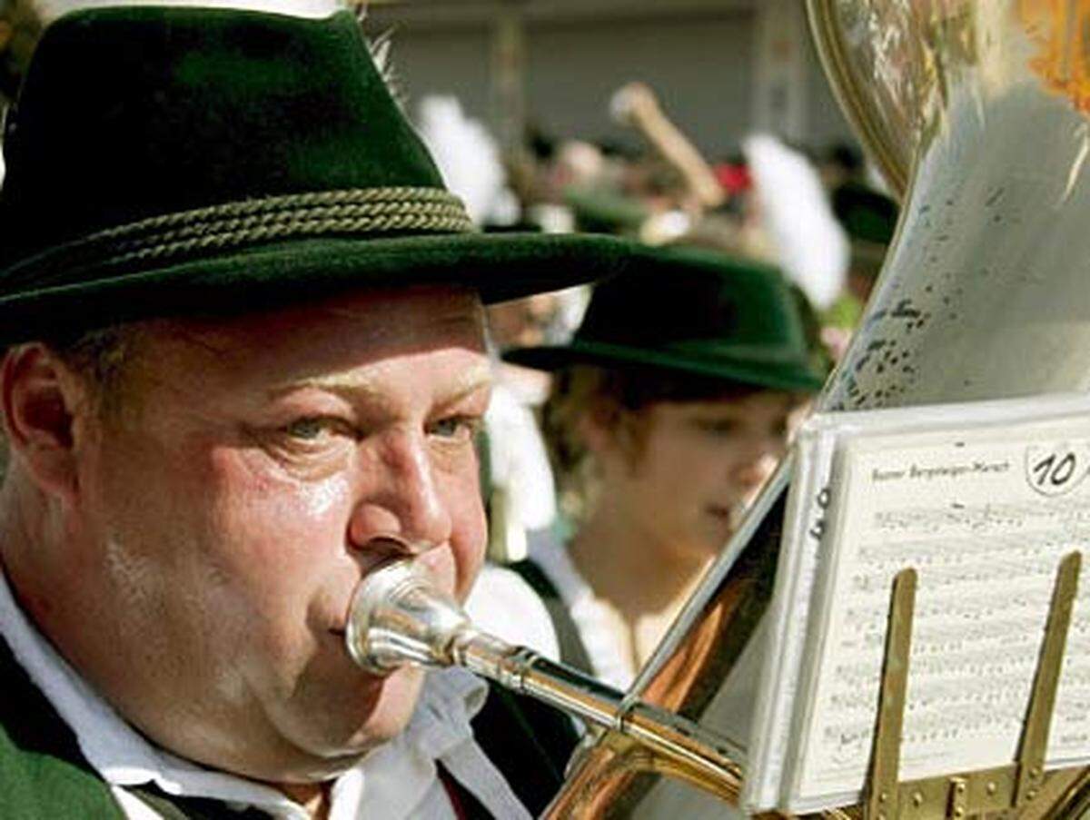 Während der Parade sorgte diese Kapelle für die passende Untermalung.