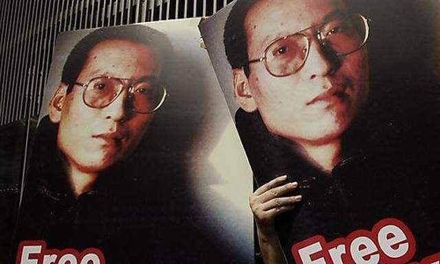Protest gegen die Inhaftierung von Liu Xiaobo