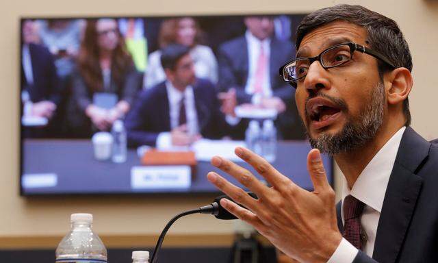 Google-Chef Sundar Pichai: "Ich führe das Unternehmen ohne jegliche politische Ausrichtung