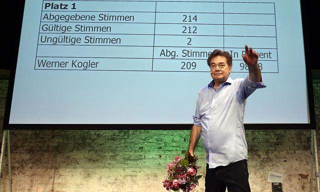 Bundessprecher Werner Kogler wurde bei den Grünen zum Spitzenkandidaten gewählt.
