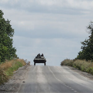 Ukrainian servicemen drive out of Bakhmut, Donetsk region