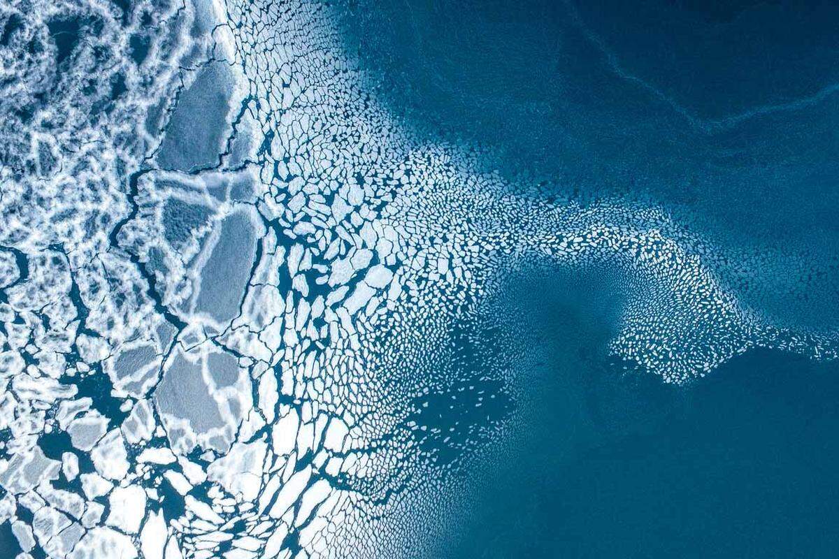 Viele Amateur-Fotografen machen bei dem Wettbewerb mit, er steht nicht nur professionellen Fotografen offen. Im Bild: Aufnahme von Eis in Grönland, aufgenommen von Florian Ledoux