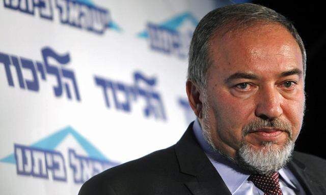 Israel Aussenminister Lieberman kuendigt