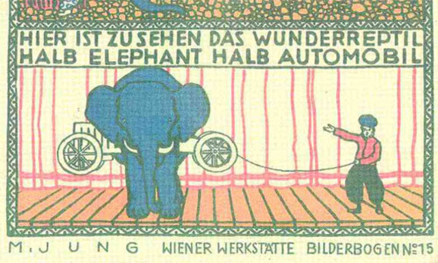 Populäre Druckgrafik für Kinder: Bilderbogen aus der Wiener Werkstätte um 1907.