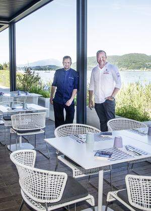 Küchenchef Marco Rabensteiner (links) und Hubert Wallner im hübschen Bistro Südsee.