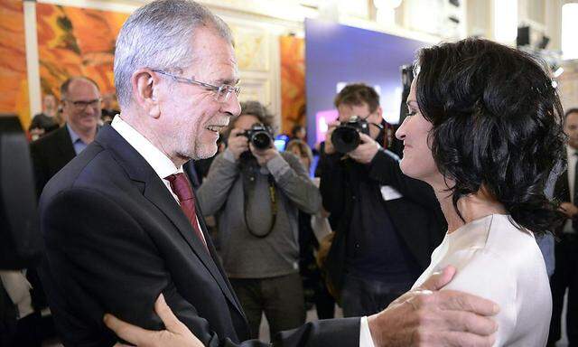 Van der Bellen und Grünen-Chefin Glawischnig