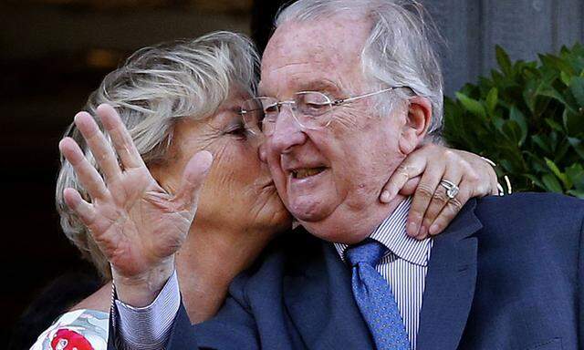 Belgiens Ex-König Albert II. und Ex-Königin Paola