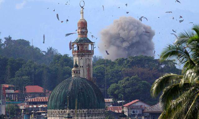 Die Attacken der philippinischen Armee in Marawi gehen weiter.