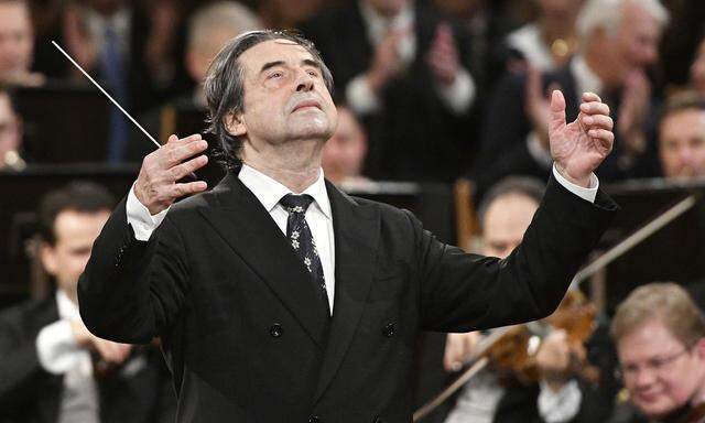Riccardo Muti beim Neujahrskonzert im Jahr 2018.
