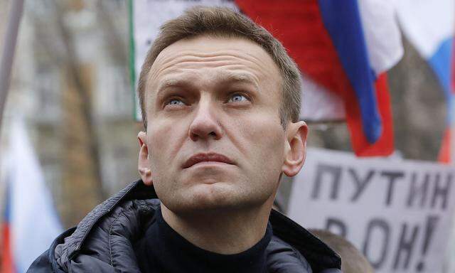 Alexei Nawalny auf einer Kundgebung in Moskau im Februar 2019.