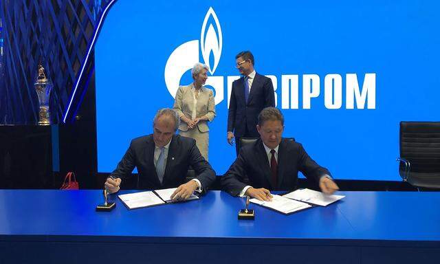 Gazprom und OMV unterzeichneten eine Absichtserklaerung zu einer LNG Kooperation
