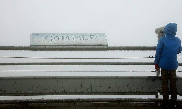 Schnee auf der Zugspitze