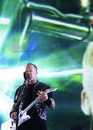 Hetfield of U.S. band Metallica performs at the Rock in Rio Music Festival in Rio de Janeiro