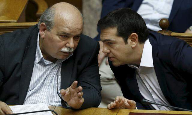 Nikos Voutsis und Alexis Tsipras