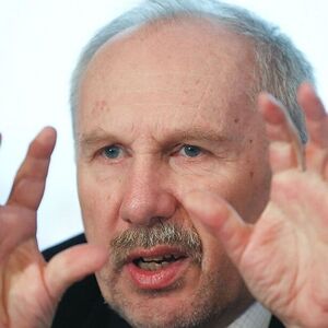 OeNB Governor Nowotny briefs the media during a news conference in Vienna