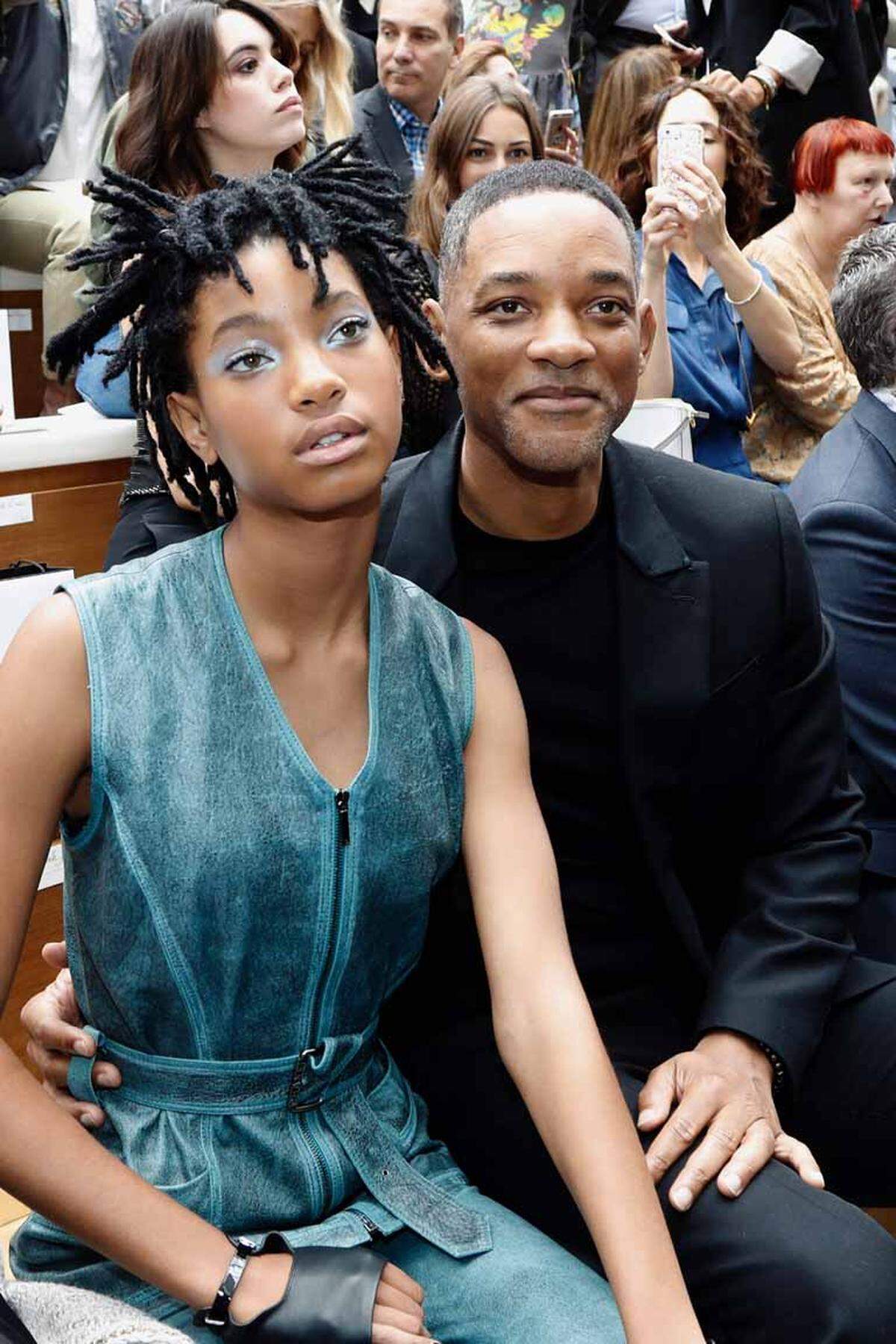 Einen Familienausflug zur Couture-Show machten auch Will und Willow Smith, ...