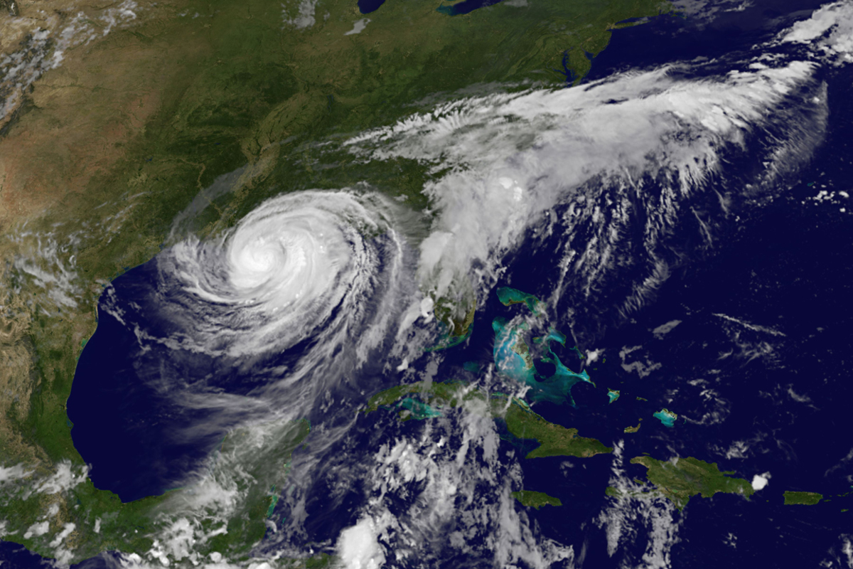 Die Satellitenaufnahme vom Dienstag, 22:45 (Ortszeit).