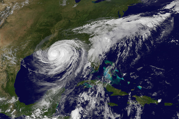 Die Satellitenaufnahme vom Dienstag, 22:45 (Ortszeit).