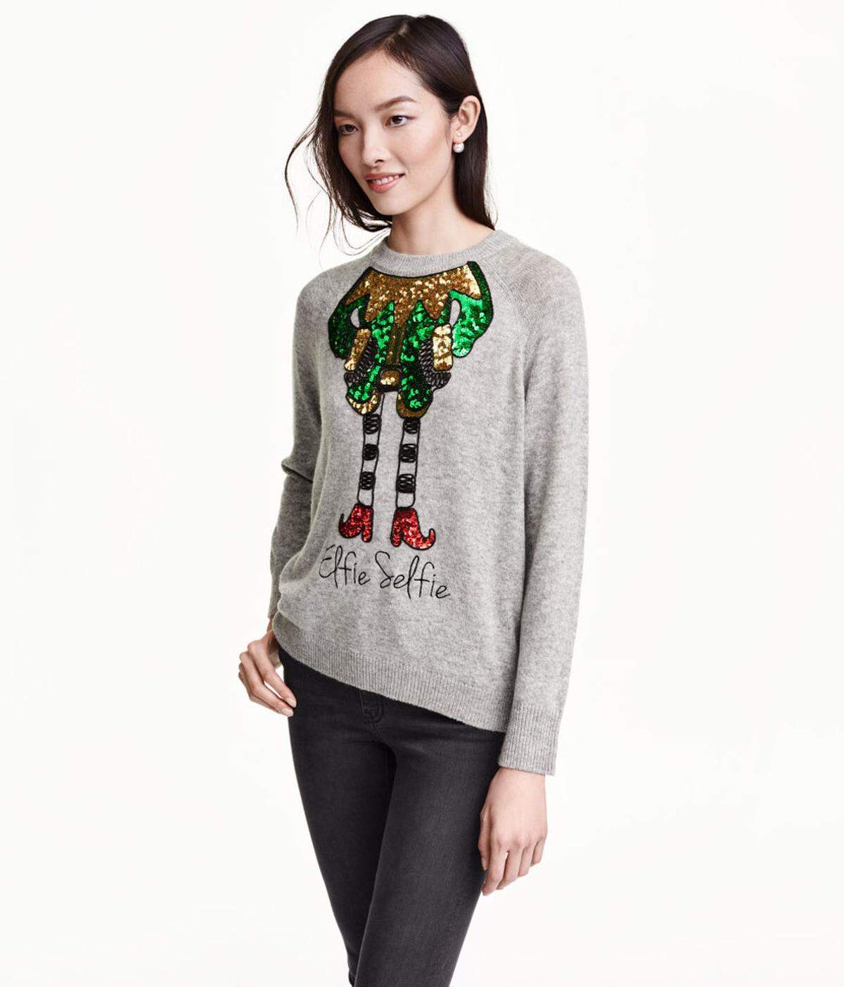 Weihnachts-Pullover von H&M, 19,99 Euro.