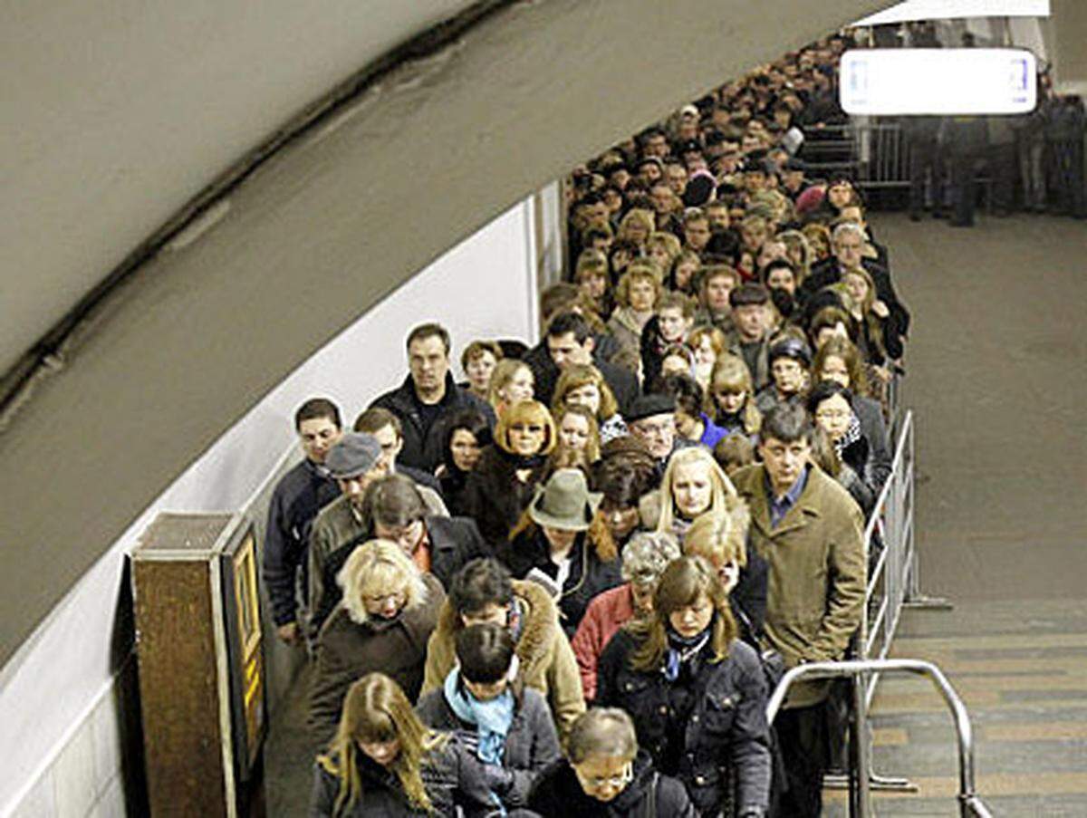 Die Moskauer U-Bahn wird täglich von sieben Millionen Menschen genutzt.