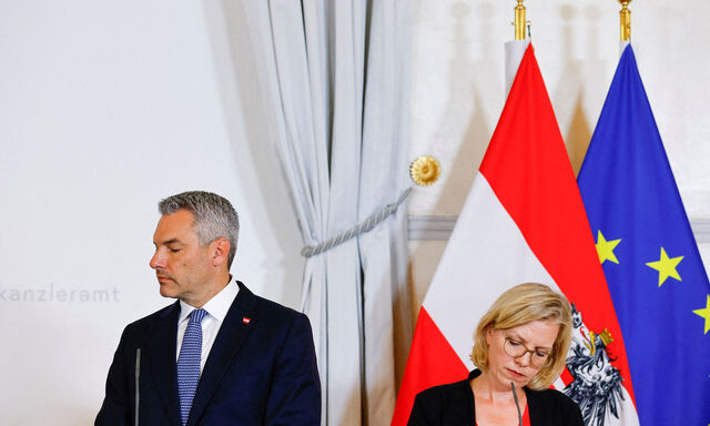 News conference after weekly cabinet meeting in Vienna