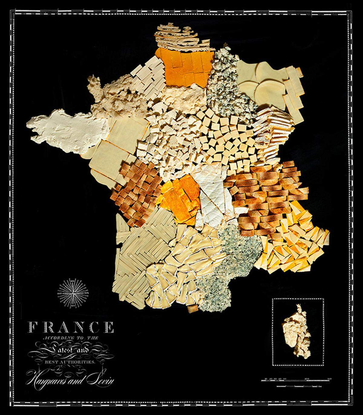 Typisch französisch: Von Brie über Chevre bis Camembert, Frankreich besteht aus Käse.