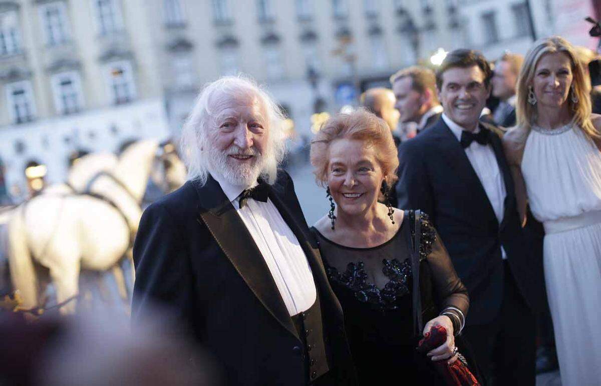 Schauspieler Karl Merkatz und seine Ehefrau.